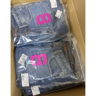 颖颖家 内里加绒小直筒高腰九分牛仔裤 超柔软 显瘦不挑人W1782