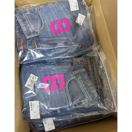 颖颖家 内里加绒小直筒高腰九分牛仔裤 超柔软 显瘦不挑人W1782