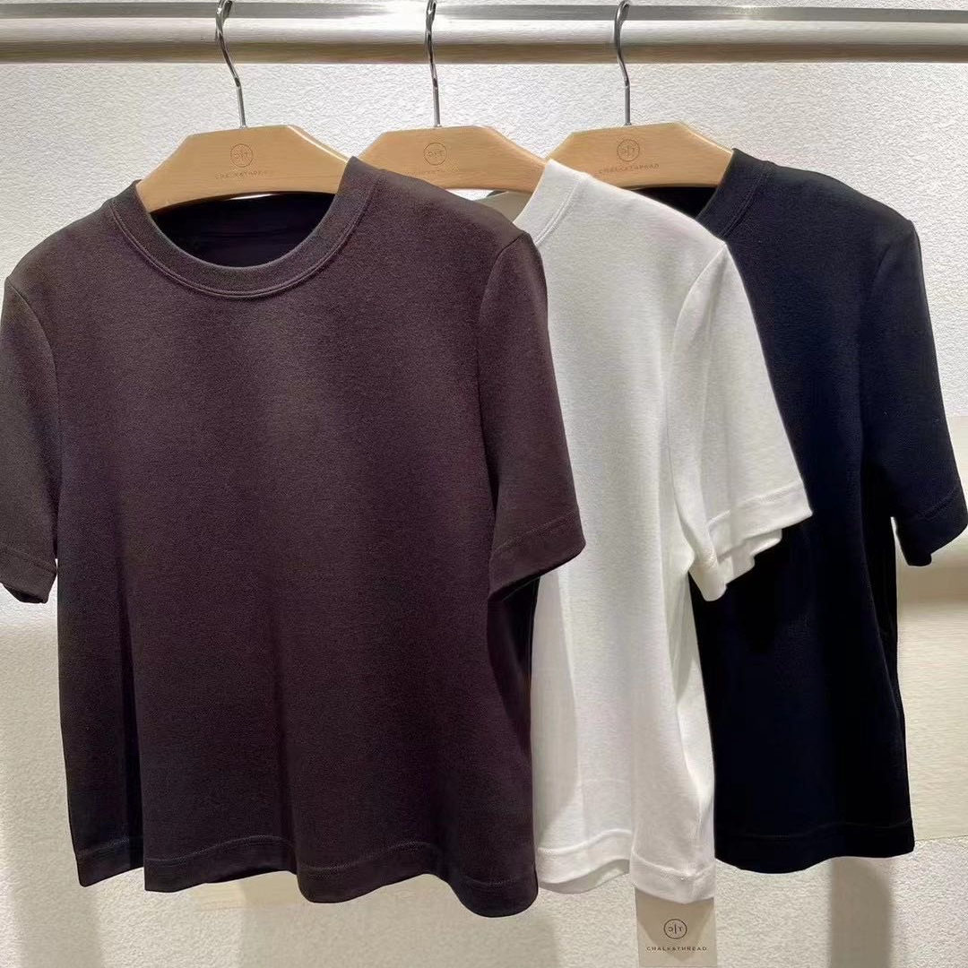 【颖颖家】超舒服细腻柔软 不要错过 磨毛多色入圆领T恤 W1065