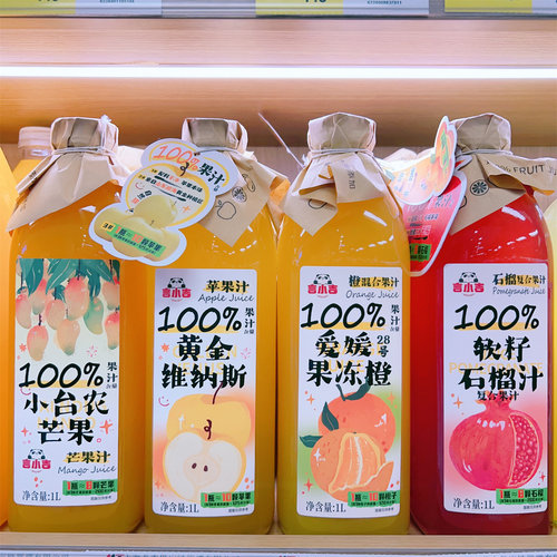 言小吉100%复合果汁饮料1L*6瓶