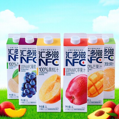 汇多滋果汁饮料整箱包装聚餐