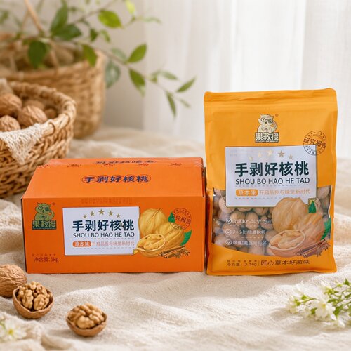 果教授手剥好核桃185果草本味新疆原料熟核桃坚果孕妇零食新货
