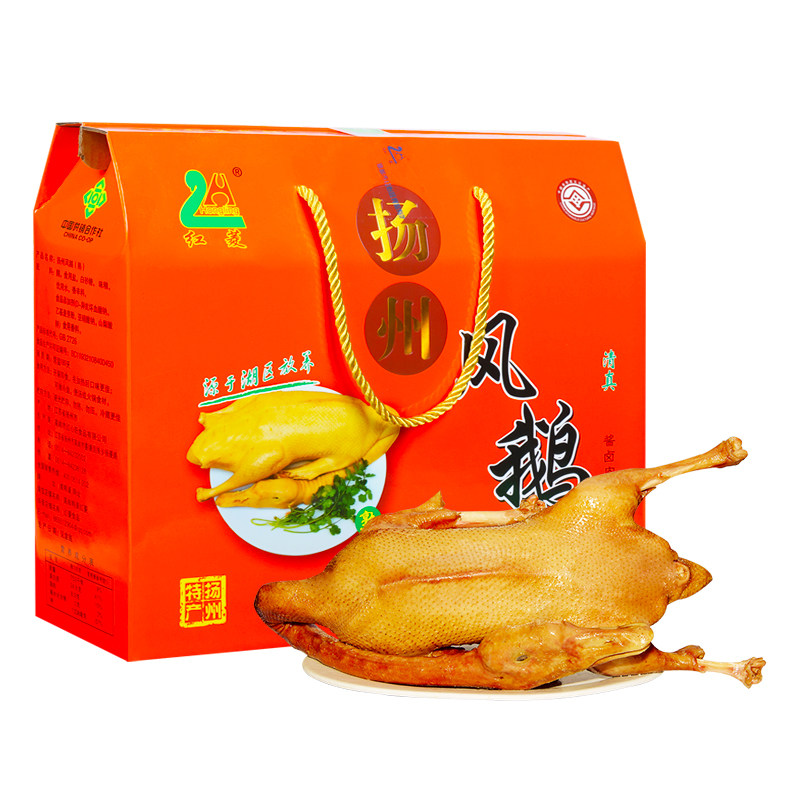 扬州特产红菱风鹅即食风鹅肉类熟食卤味美食 1000g礼盒装