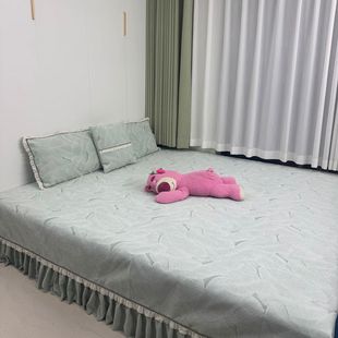 可订制防滑榻榻米炕盖床盖四季通用2025雪尼尔宿舍新房家用叶羽