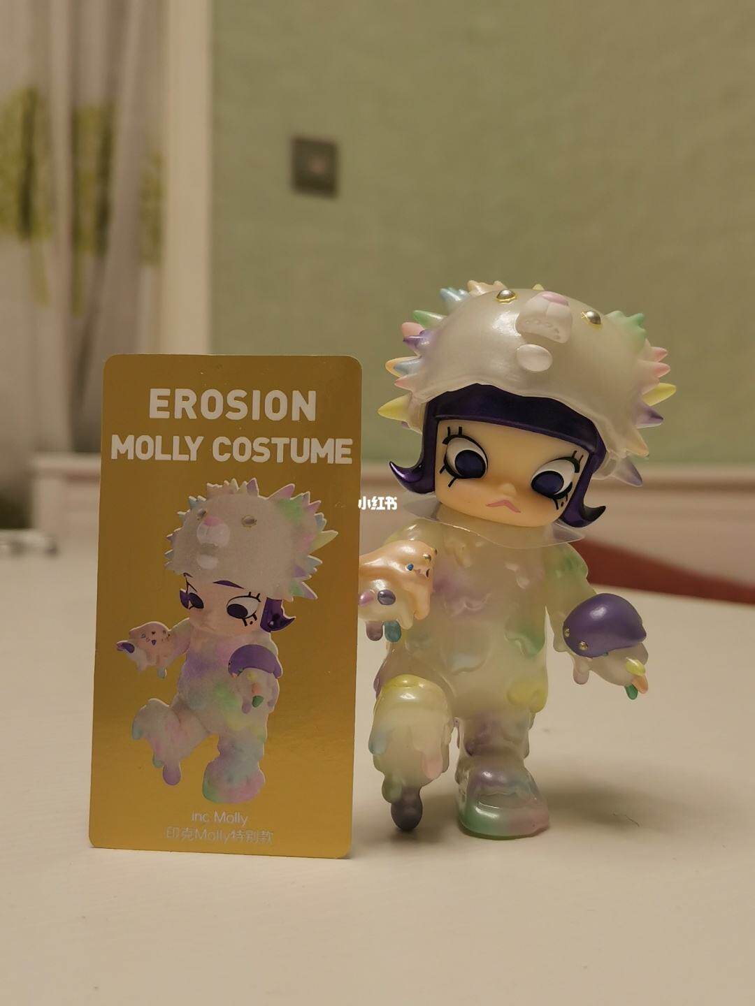 茉莉molly大久保侵蚀装系列异色冰晶印客盲盒毛球怪布玛特别款潮