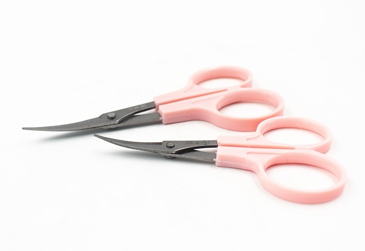 汪吾铨绣花剪正品不锈钢翘头绣花剪 弯头小剪刀线头剪长12CM2支装