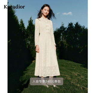 连衣裙女 气质新中式 Koradior珂莱蒂尔商场同款 冬季