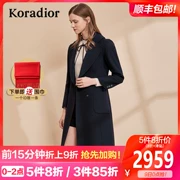 Áo khoác len nữ 2019 thu đông mùa đông mới khí chất hai mặt áo cashmere - Trung bình và dài Coat