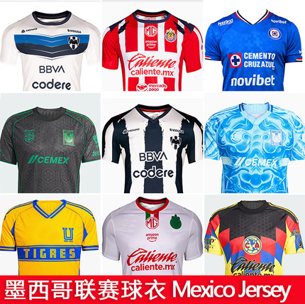 2526赛季蒙特雷蓝十字老虎芝华士墨西哥美洲球衣足球服Monterrey