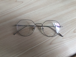 清货特价包邮银色多边形质量超好男女近视眼镜框架高度45MM纯原单