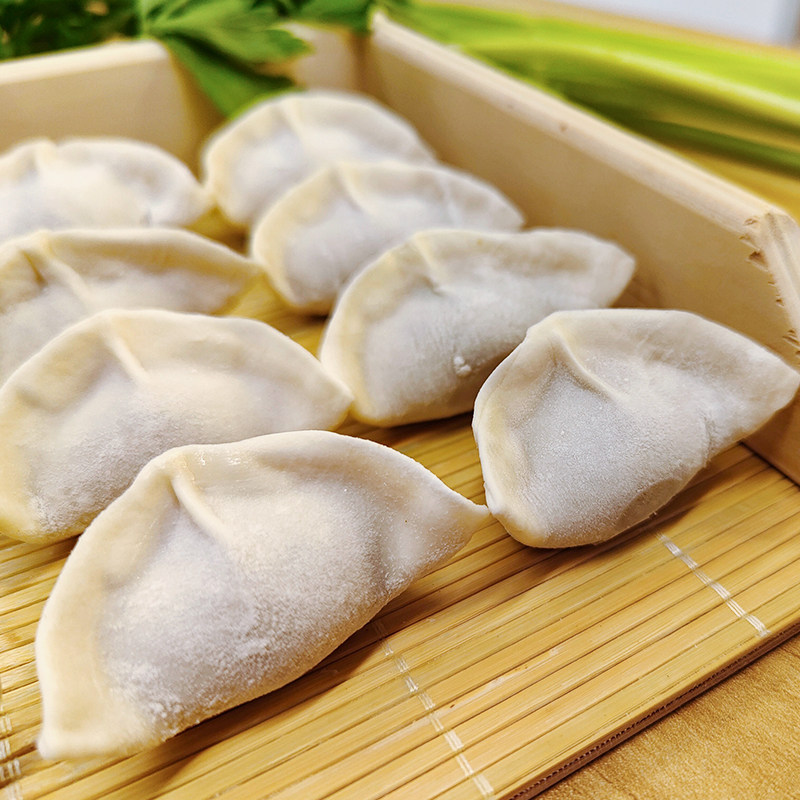 膳管家 笋丁芹菜猪肉饺速冻水饺老杭州口味纯手工大馅煎饺蒸饺