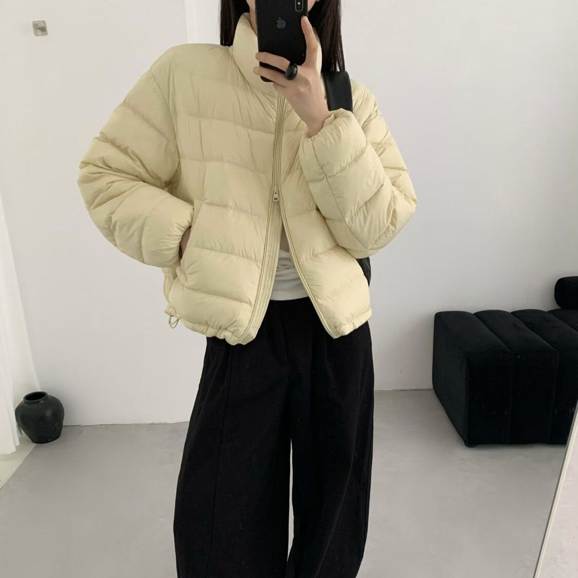 排骨棉服女装2026年新款冬季韩版立领宽松小个子通勤风面包服外套