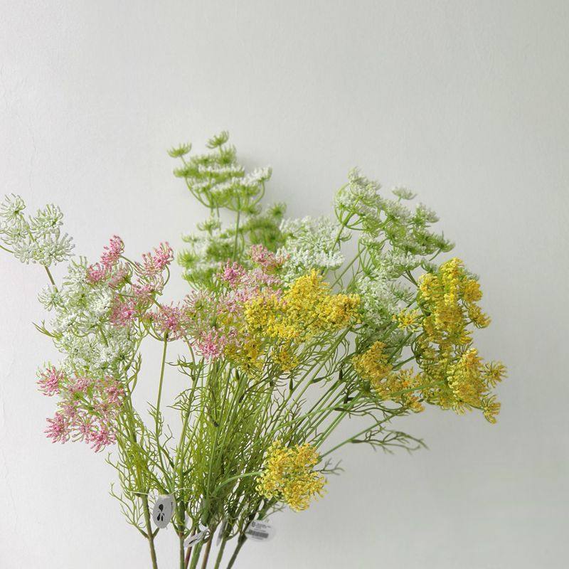 仿真蕾丝花 绿植草装饰假花插花花艺景观会所咖啡馆软装