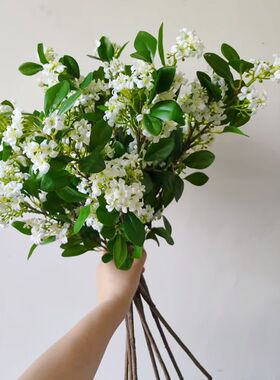 丁香花千里香仿真花束花枝家居摆放花艺客厅餐桌茶几室内商业插花