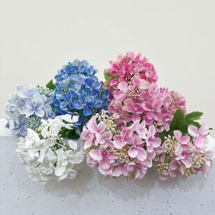 高档手感保湿双头绣球假花绣球花仿真花摆设家居样板房花瓶装饰