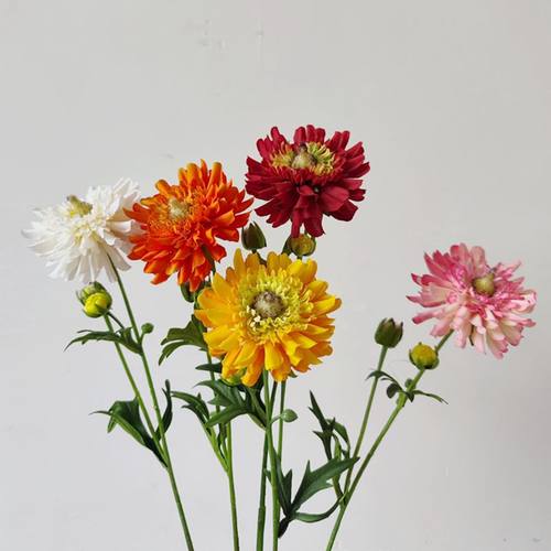 高档牡丹露莲花仿真花花束绢花室内客厅餐桌花插花摆件家居装饰品