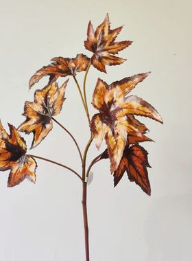 狂野丛林系列复古仿真枫叶花束家居装饰摆件客厅卧室禅意风格插花