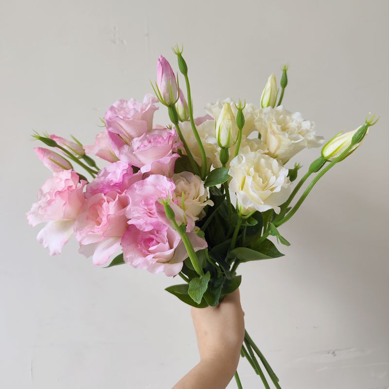 桔梗花仿真花假花摆设客厅花艺摆件插花花束餐桌装饰花高级感高档