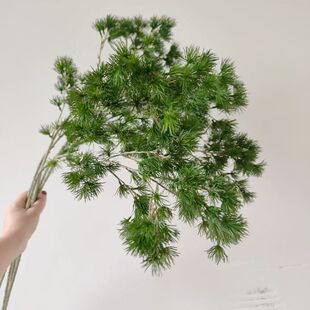 高质仿真松枝崖柏装饰叶子松针松柏树罗汉松盆景仿真植物家居装饰