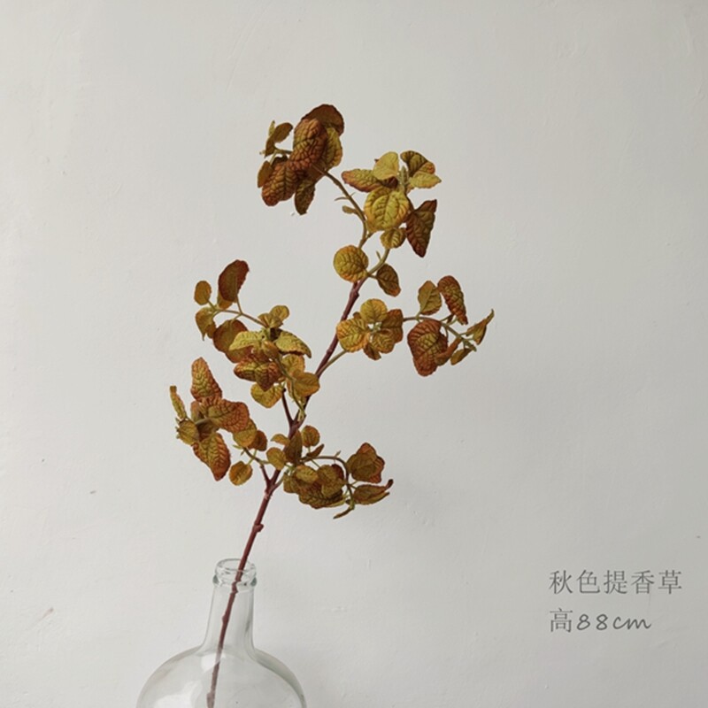 仿真花秋色惠兰花束配花提香草猫眼菊 复古风花艺造景摄影道具