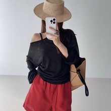 韩货GLOG2025夏季松紧腰休闲显瘦天丝亚麻多纽扣短裤N女PT310