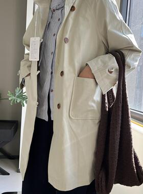 四季青TAVI2026春季新款韩系简约风衣女宽松休闲百搭09076