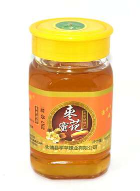 甘肃刘家峡特产百年枣花农家自产无添加纯蜂蜜枣花蜜500g包邮