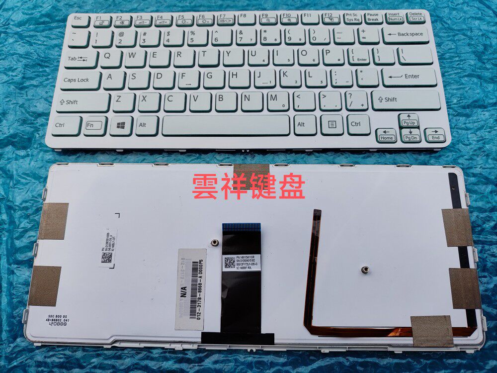 适用索尼SONY SVE14AA12T SVE14A18 SVE14A17 SVE14A16键盘 白色