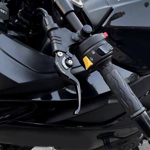 适用光阳S250/S350/S400 赛艇CT250/300/400改装可调刹车牛角拉杆