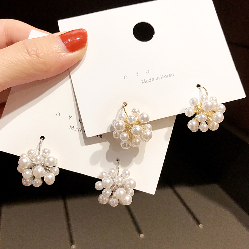 适合圆脸新款潮百搭风珍珠耳环