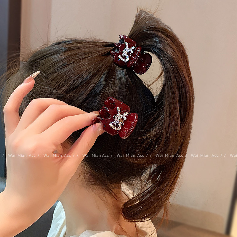 轻奢高端安哥拉红抓夹女高级感百搭高马尾夹固定神器半抓发夹头饰,饰品/流行首饰/时尚饰品新,发饰,淘宝优惠券,粉丝福利购,淘宝优惠卷
