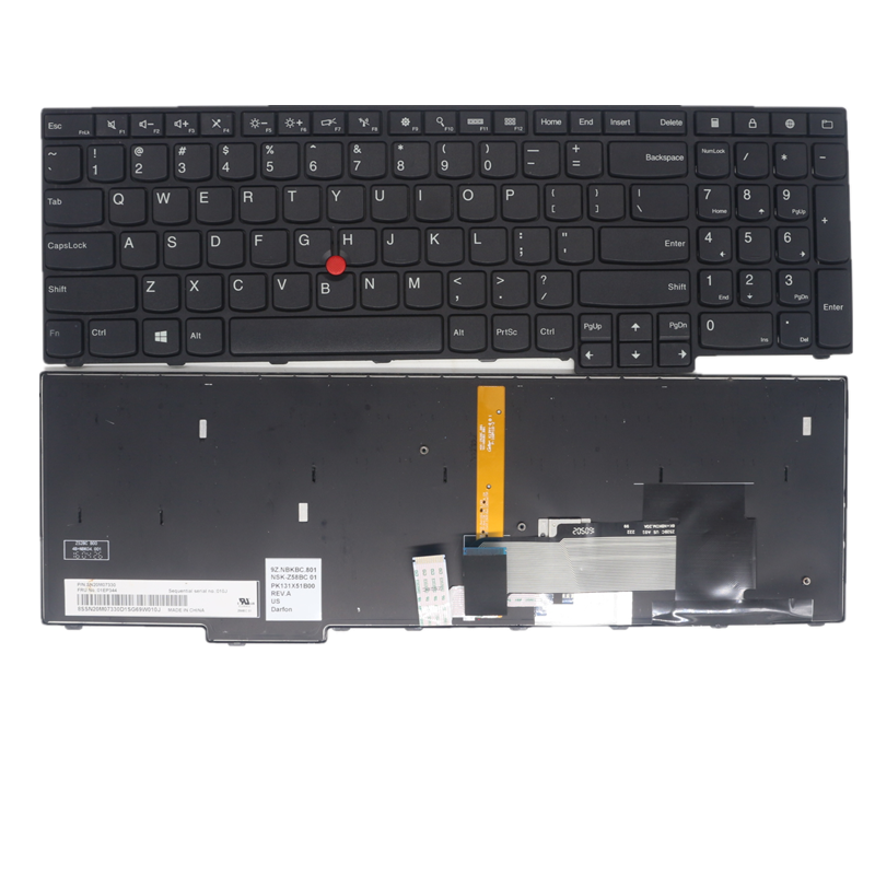 适用于联想 黑将 ThinkPad S5 2nd Generation E560P 键盘01EP344