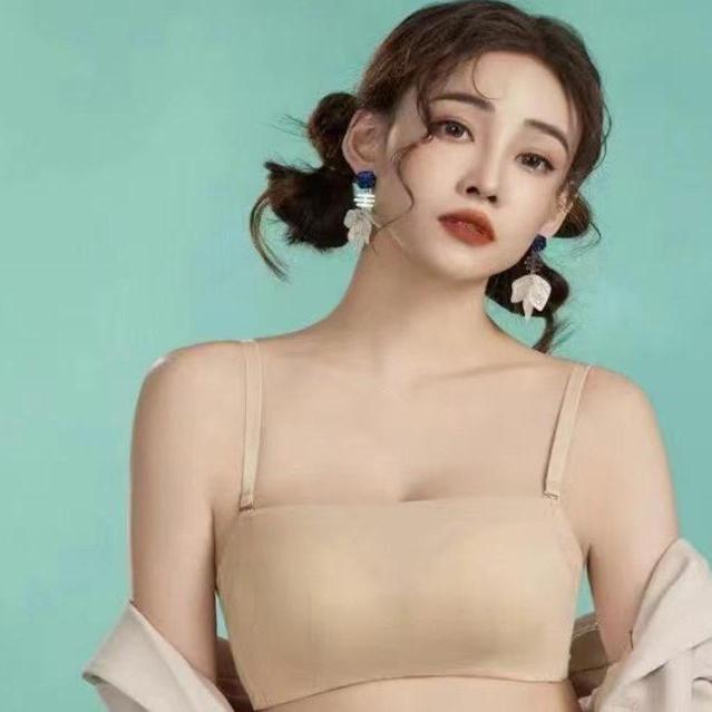 歌慕尔新款8331HM无钢圈中薄内衣防走光抹胸聚拢光面简约百搭文胸
