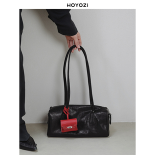 头层牛皮腋下托特包轻奢小众高级感 小优家包包 HOYOZI夜巴黎