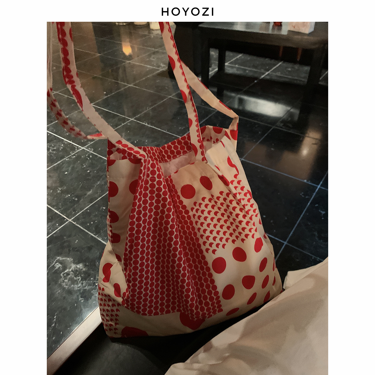 【小优家包包】小圆点帆布包