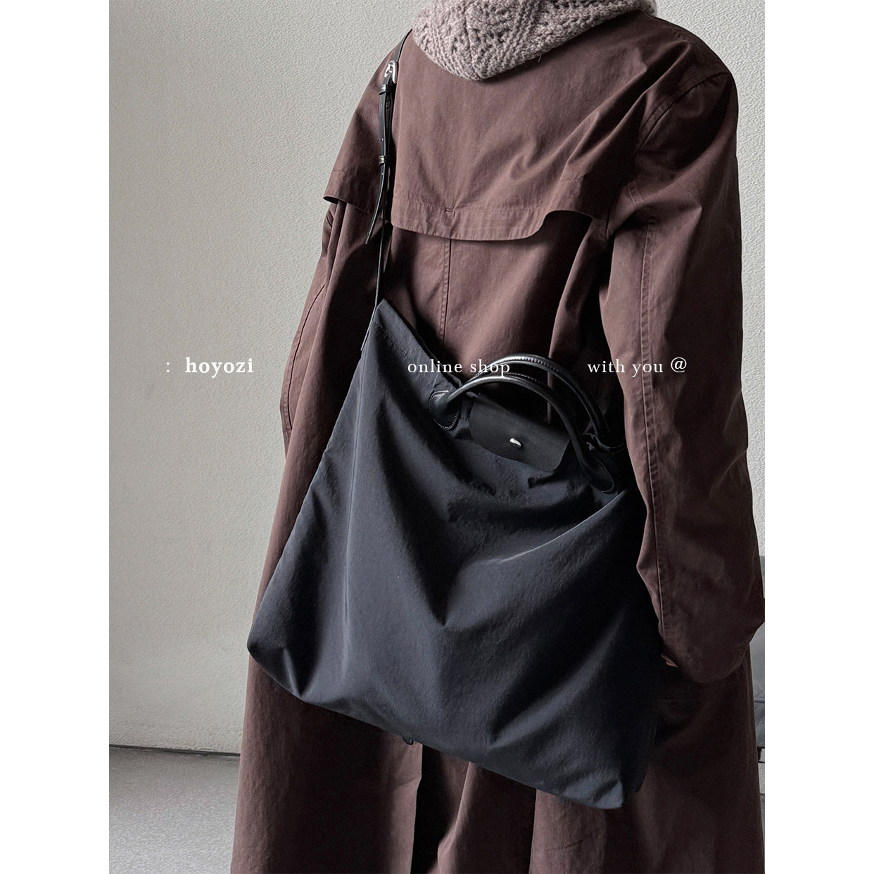 【小优家包包】HOYOZI真皮尼龙布手提通勤斜挎大包包女2025新款大,箱包皮具/热销女包/男包,托特包,淘宝优惠券,粉丝福利购,淘宝优惠卷