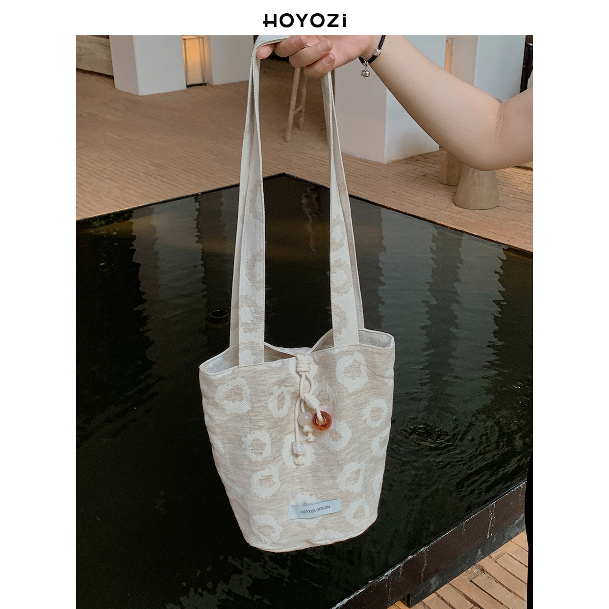 【小优家包包】HOYOZI原创 夏季帆布水桶包包女式2025新款腋下包