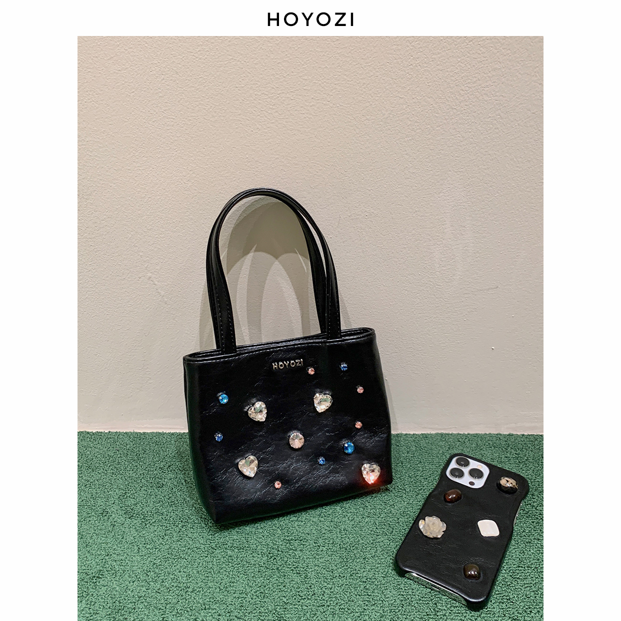 【小优家包包】原创水钻托特包