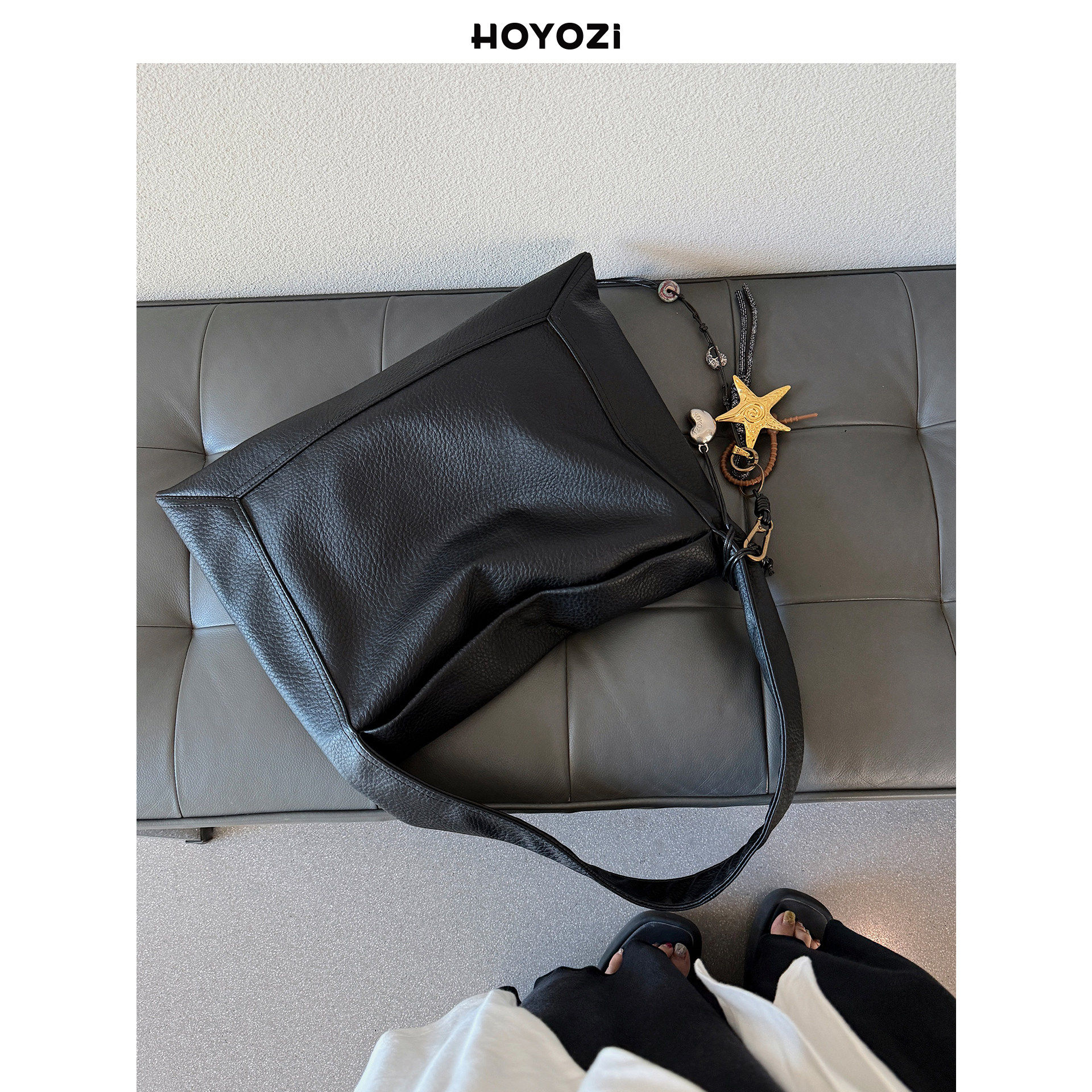 【小优家包包】HOYOZI通勤托特腋下包包女式2025新款单肩大包包,箱包皮具/热销女包/男包,腋下包,淘宝优惠券,粉丝福利购,淘宝优惠卷