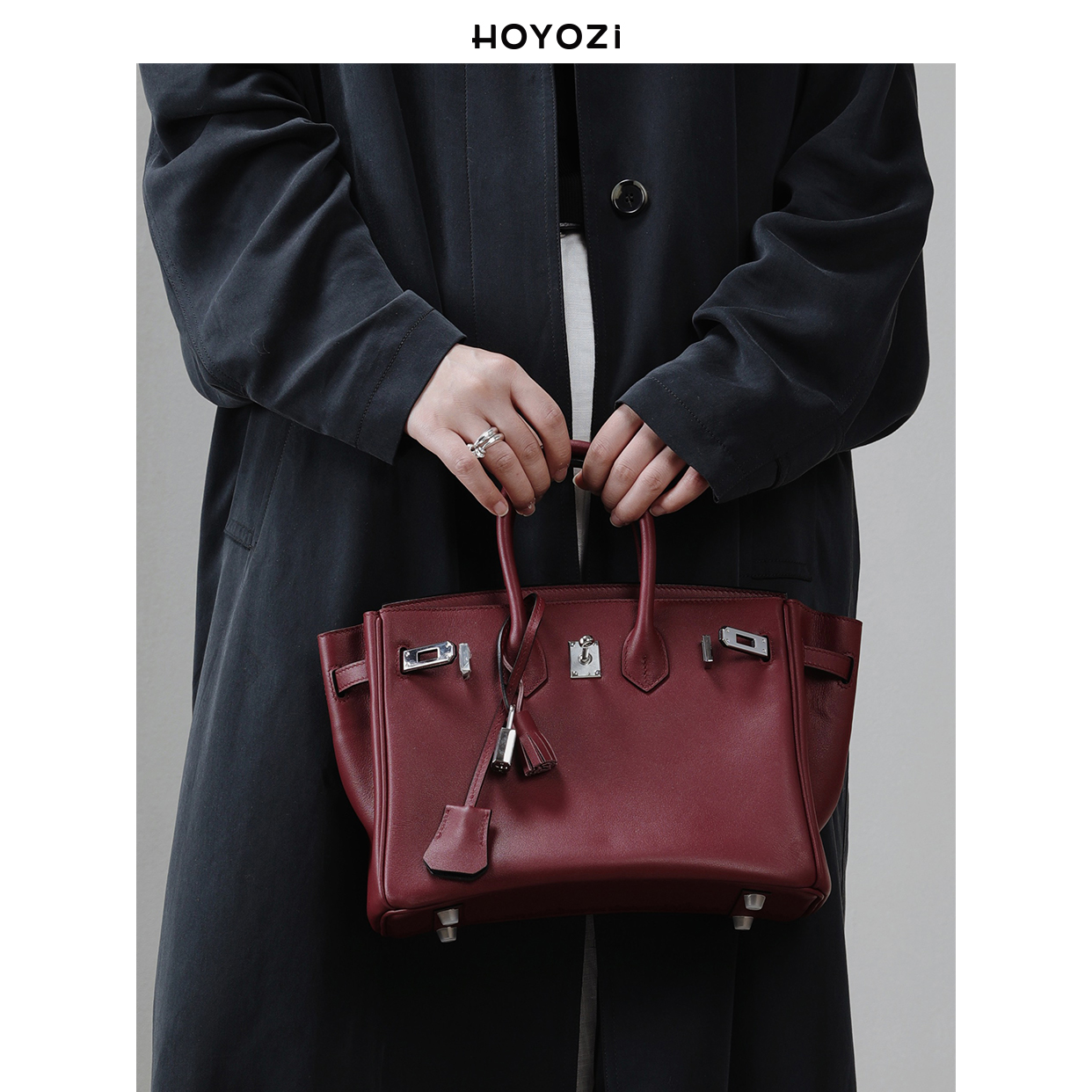 【小优家包包】HOYOZI高定版 真皮女包红色婚包手提托特包大容量