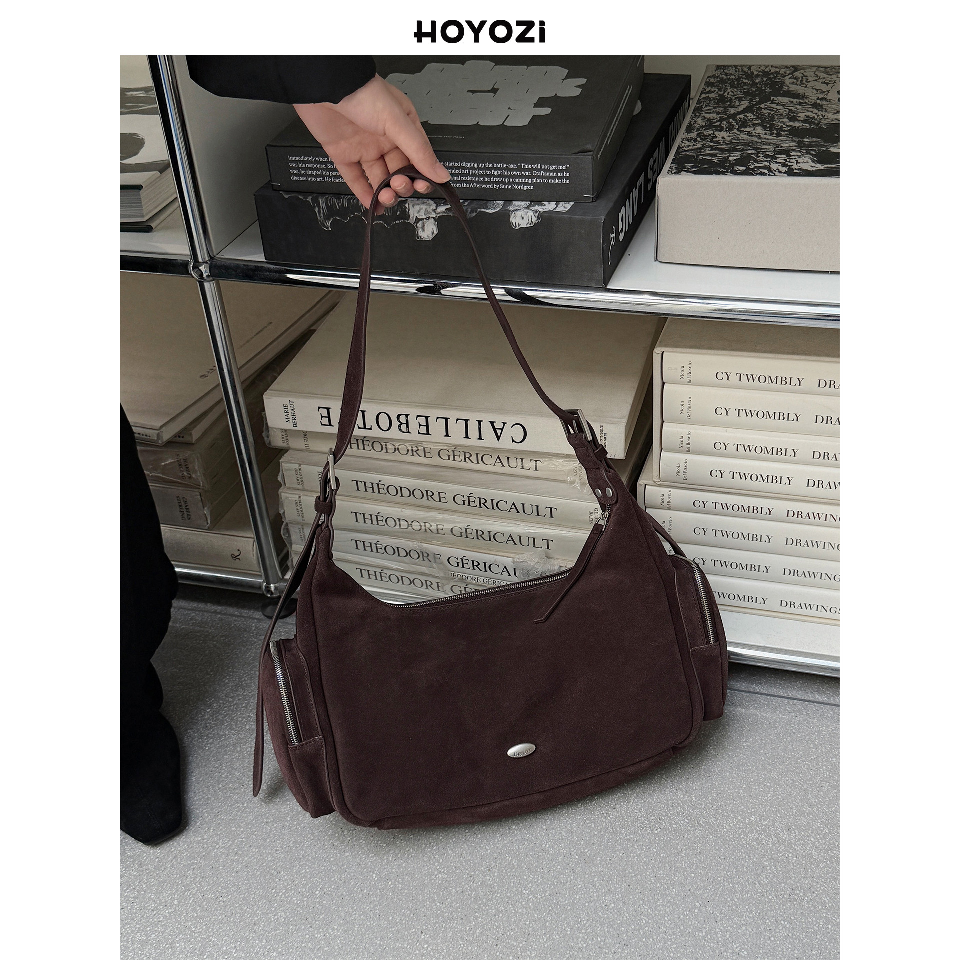 【小优家包包】HOYOZI秋冬真皮腋下包包女式2025新款单肩斜挎通勤