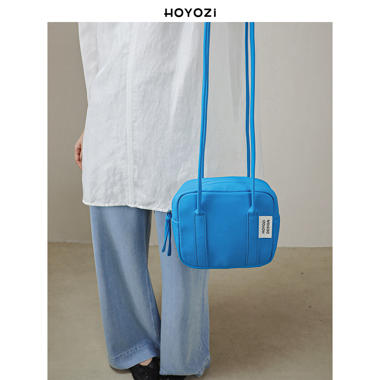 【小优家包包】HOYOZI蓝色多瑙河 托特小包包女式2025新款腋下包