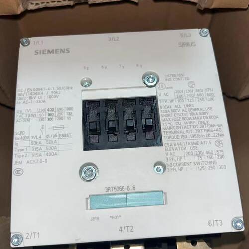 3RT5066-6AP36 接触器工业工控电气配件议价维修