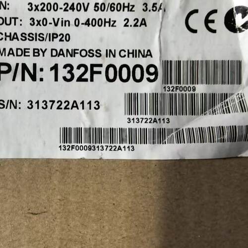 FC-051PK37T2E20H3 132F0009 丹佛斯变频器 工控调速装置议价维修