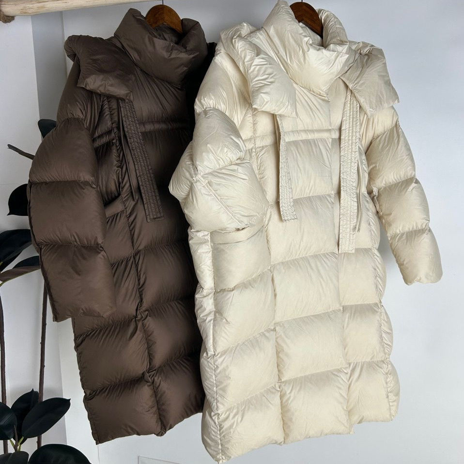 江南同款长款90绒超厚羽绒服