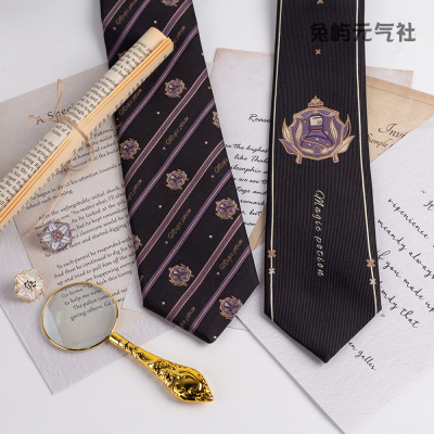 taobao agent Girls Seven -point Sweet Magic Original Design JK/DK collar leading a sweet tie tie oblique stripe school style