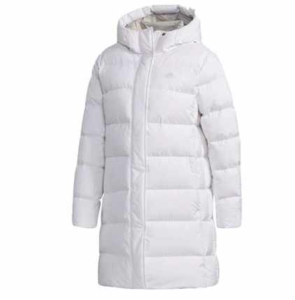 adidas/阿迪达斯 女款冬季中长款运动防风保暖外套羽绒服 FQ7570