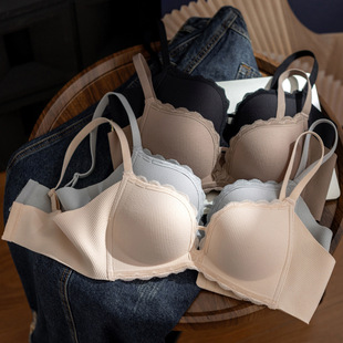 云感黑科技承托内衣女小胸聚拢立体显大无钢圈高级感文胸气质清新