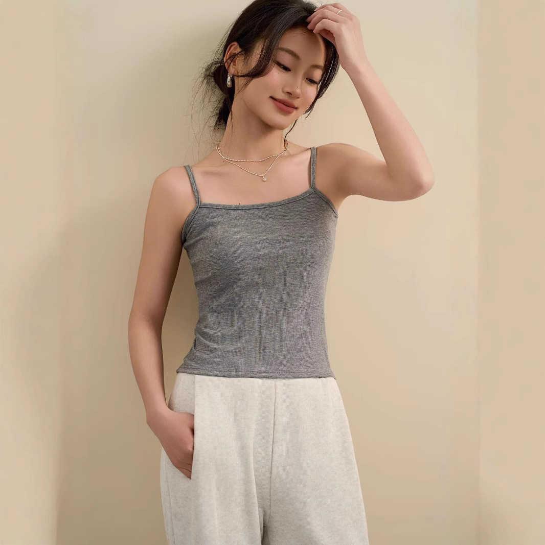 夏季新款带胸垫吊带背心女防走光无钢圈冰丝细肩带内搭外穿免,女装/女士精品,抹胸,淘宝优惠券,粉丝福利购,淘宝优惠卷