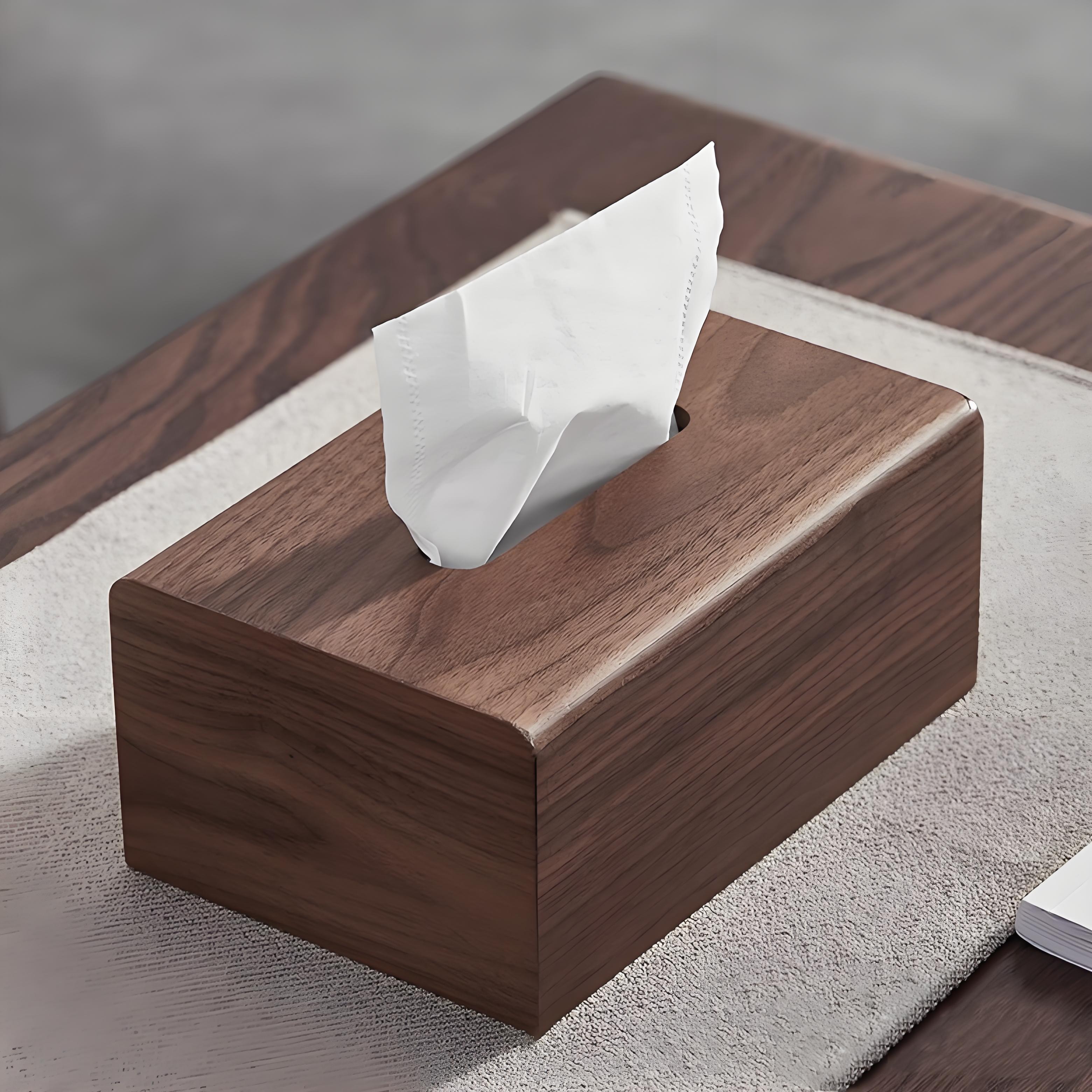 纸巾盒抽纸盒木盒桌面摆件木制